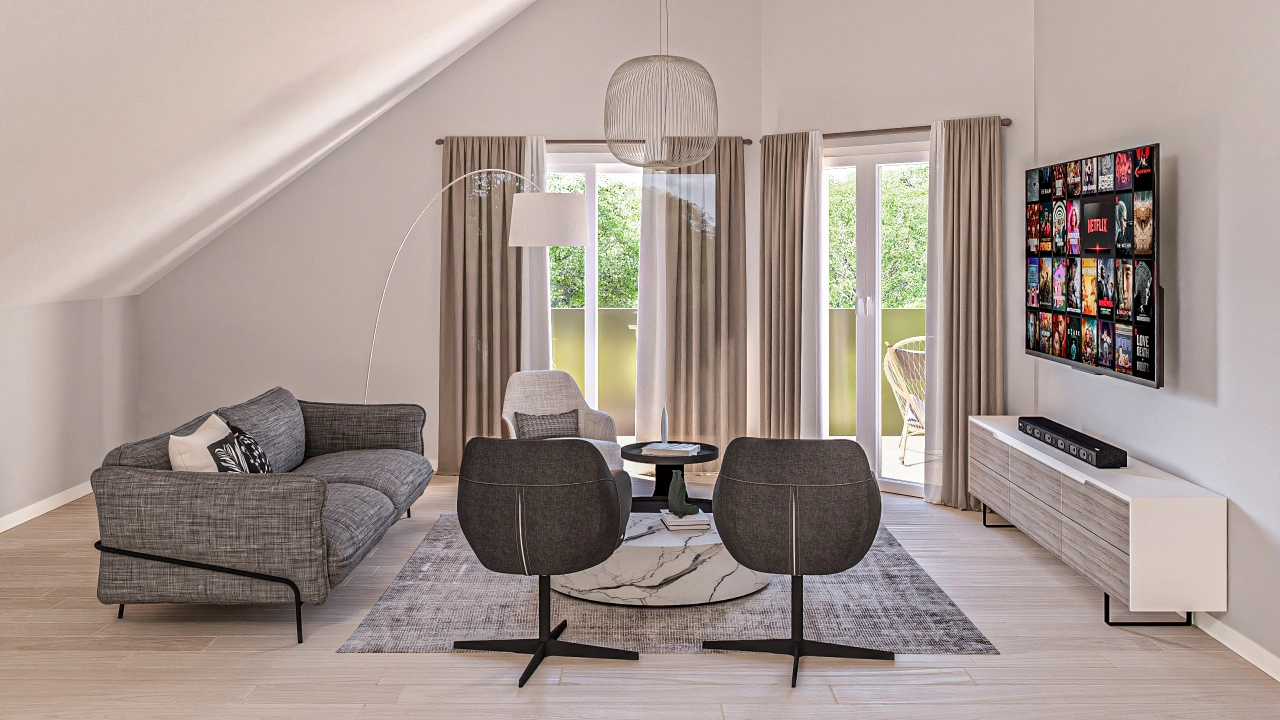 RESIDENCE DE LA FORGE A CRASSIER LOT B10, 5.5 PIECES EN DUPLEX