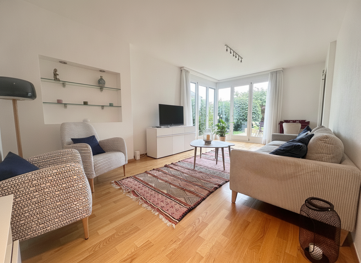 Magnifique 3,5 pièces meublé avec terrasse et petit jardin