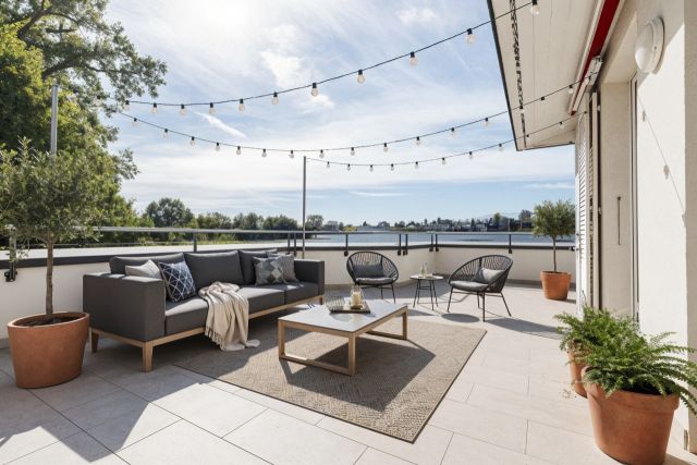 Appartement de standing au 1er étage avec deux grandes terrasses à Coppet