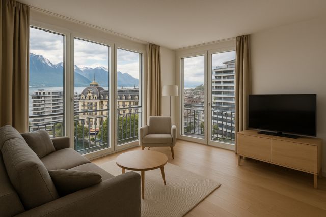 Magnifique duplex meublé de 3.5p // Montreux