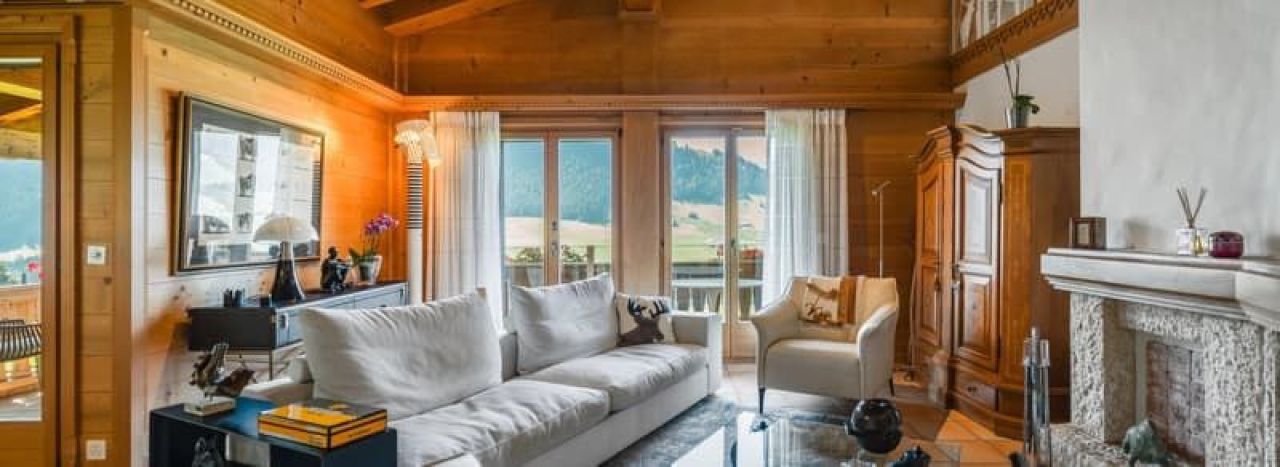 Magnifique appartement de 5.5 pièces avec vue panoramique sur les Alpes – Château-d’Oex — Foto 1 von 12