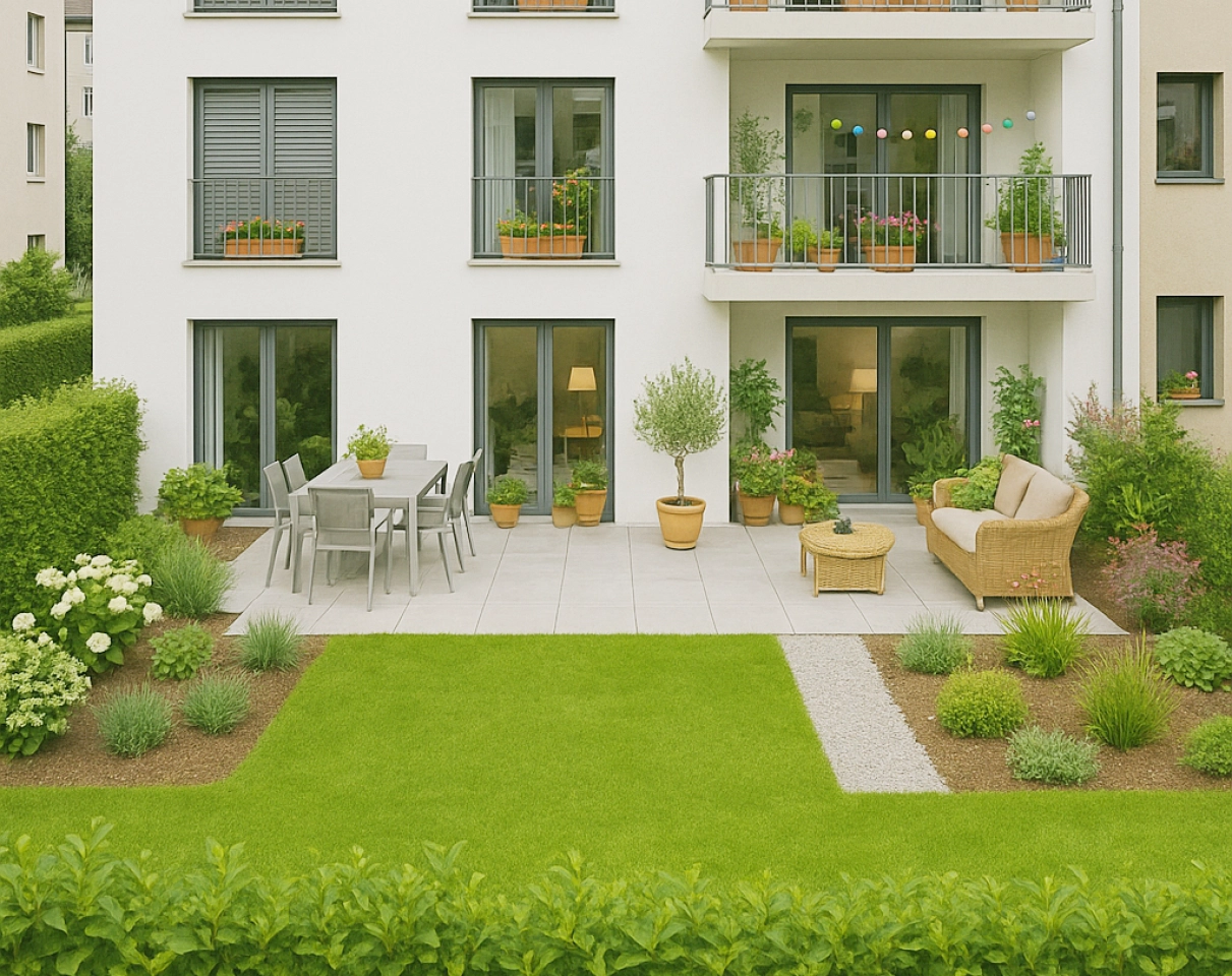 Magnifique appartement duplex en RDJ / 4 chambres / Jardin