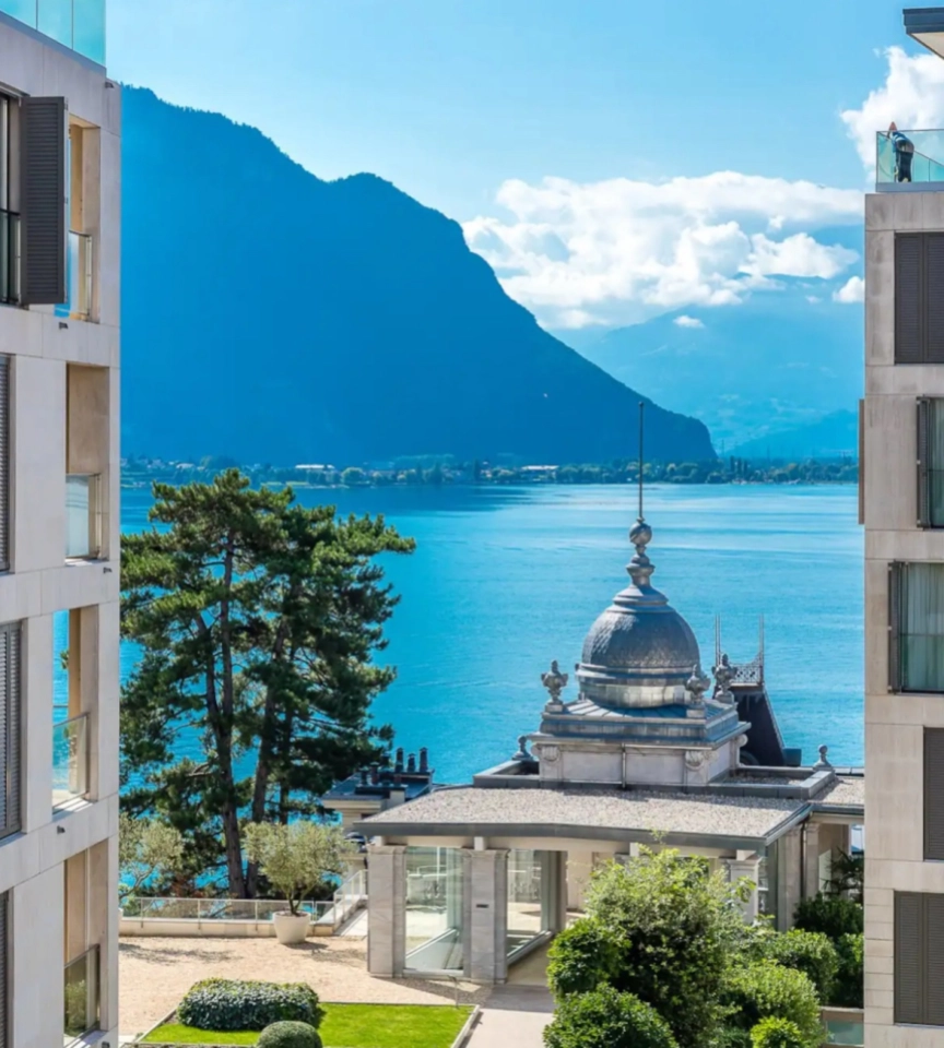 Bel appartement de standing de 3.5p à Montreux avec vue au lac