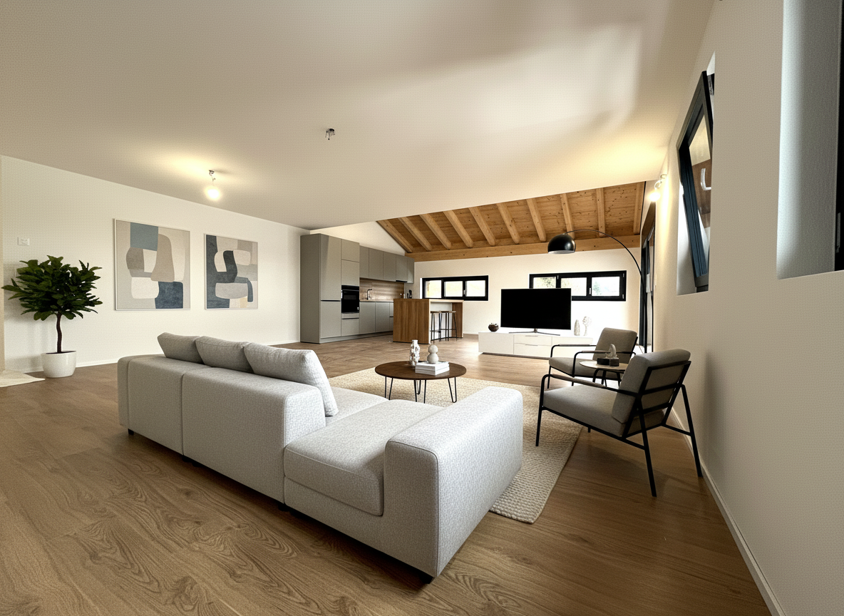 Magnifique appartement neuf de 4.5P / 3CHB / 1 Balcon / 2 places de parc