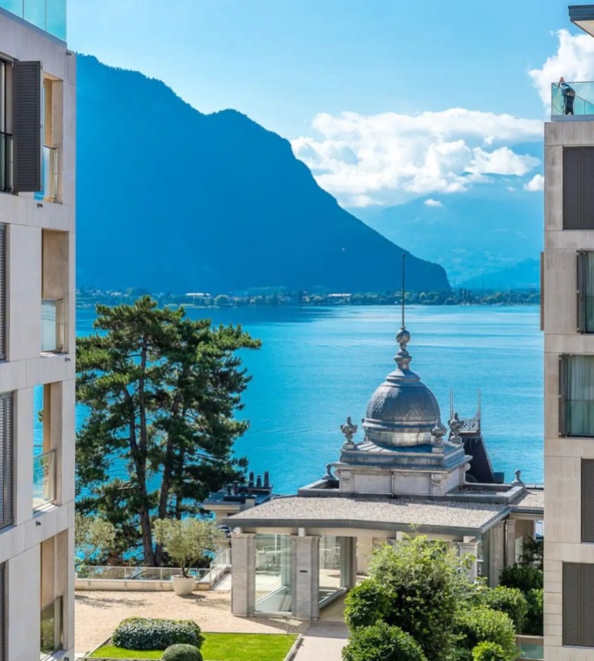 Bel appartement de standing de 3.5p meublé à Montreux avec vue au lac — Foto 1 von 19