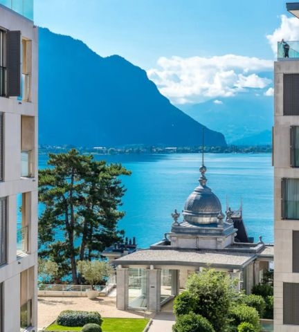 Bel appartement de standing de 3.5p meublé à Montreux avec vue au lac